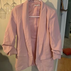 Pink oversized blazer